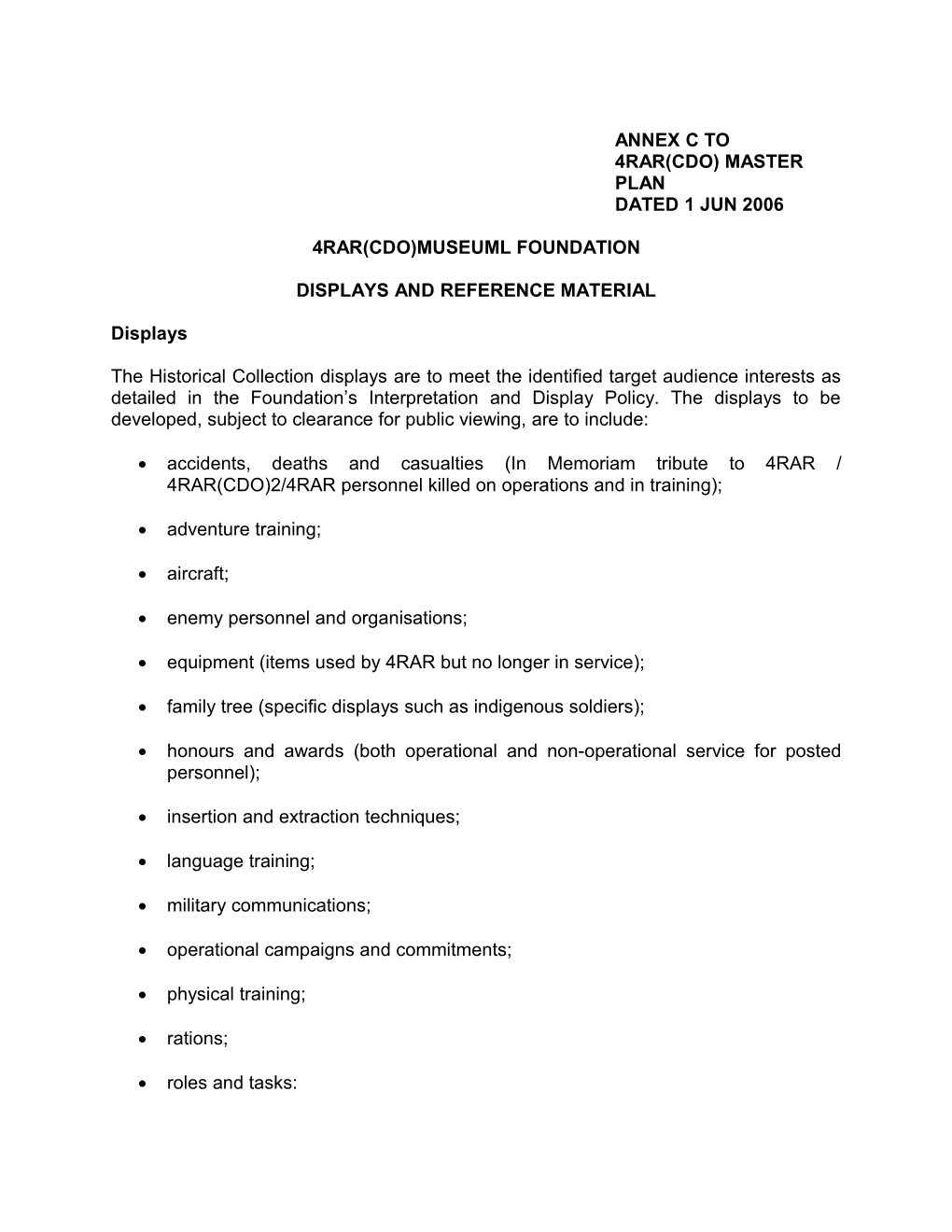 4Rar(Cdo) Master Plan