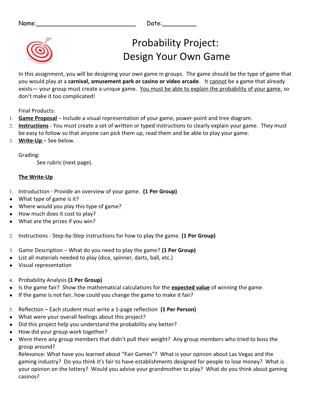 Design Your Own Game