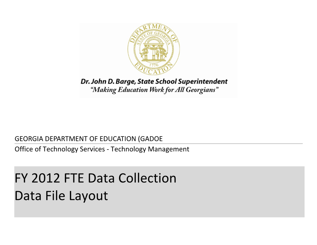 FTE Data Collection File Layout and Edits