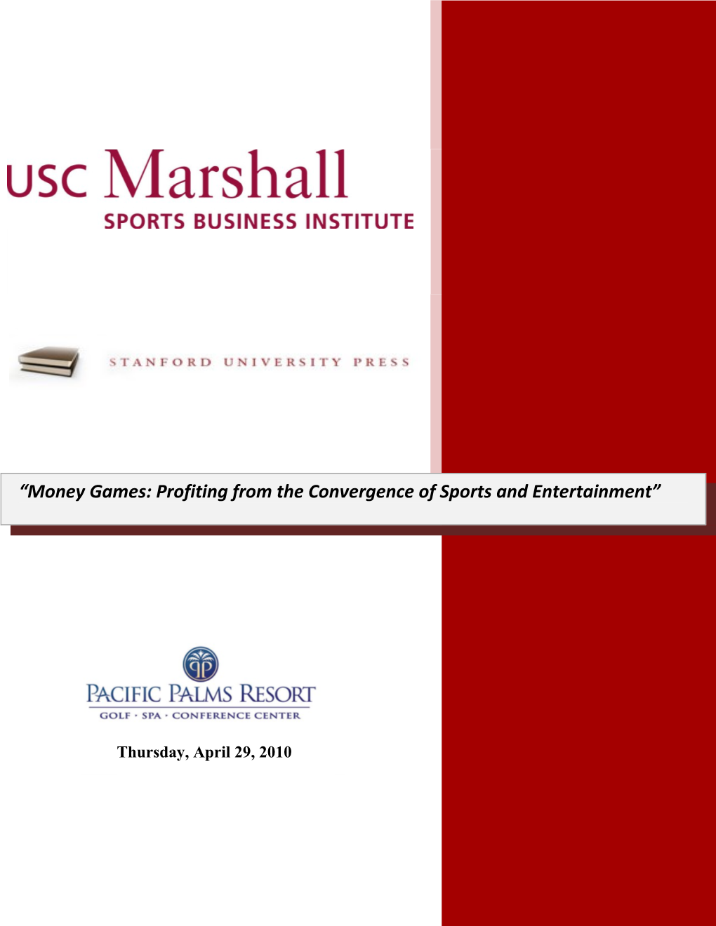 Money Games: Profiting from the Convergence of Sports and Entertainment