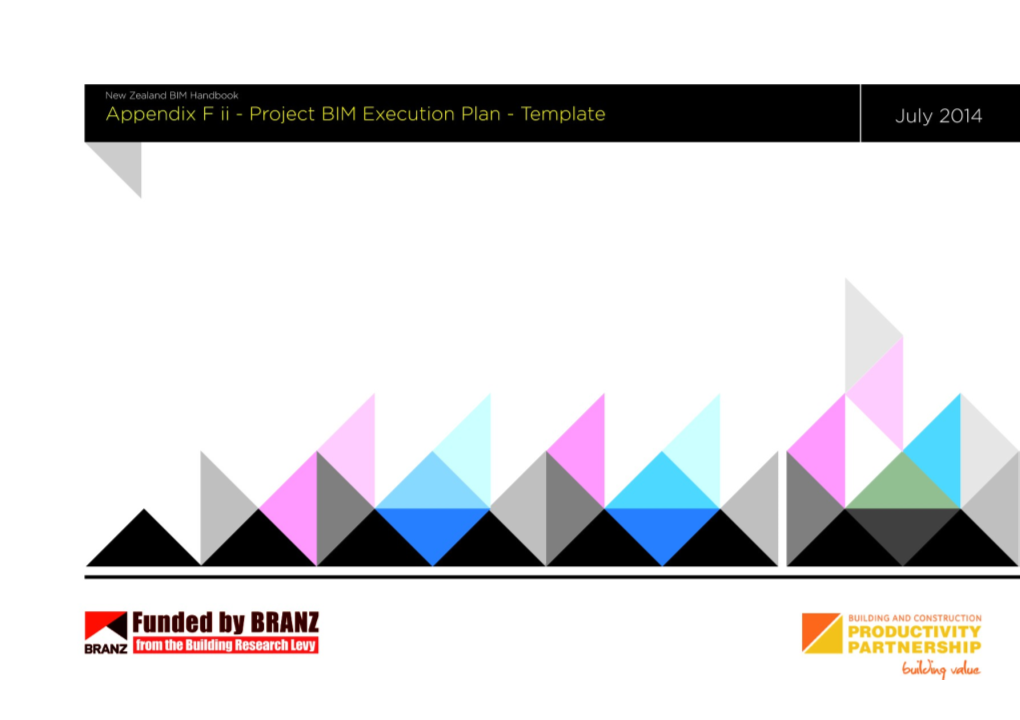 Project Building Information Modelling (BIM) Execution Plan