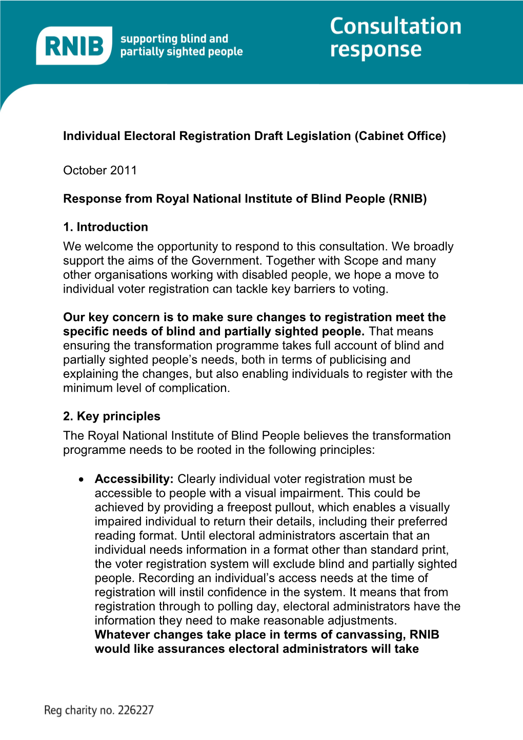 Individual Electoral Registration Draft Legislation (Cabinet Office)