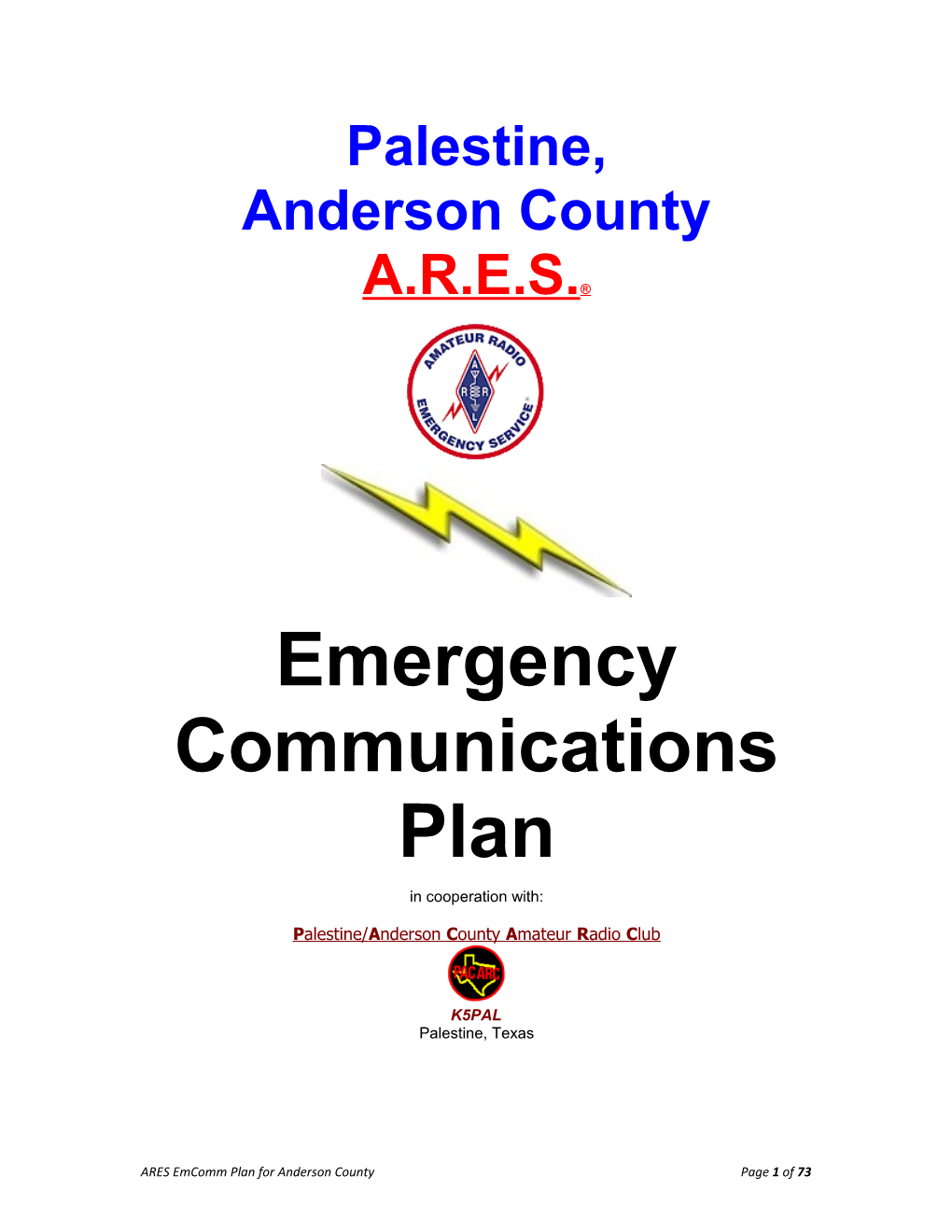 Emergency Communications Plan