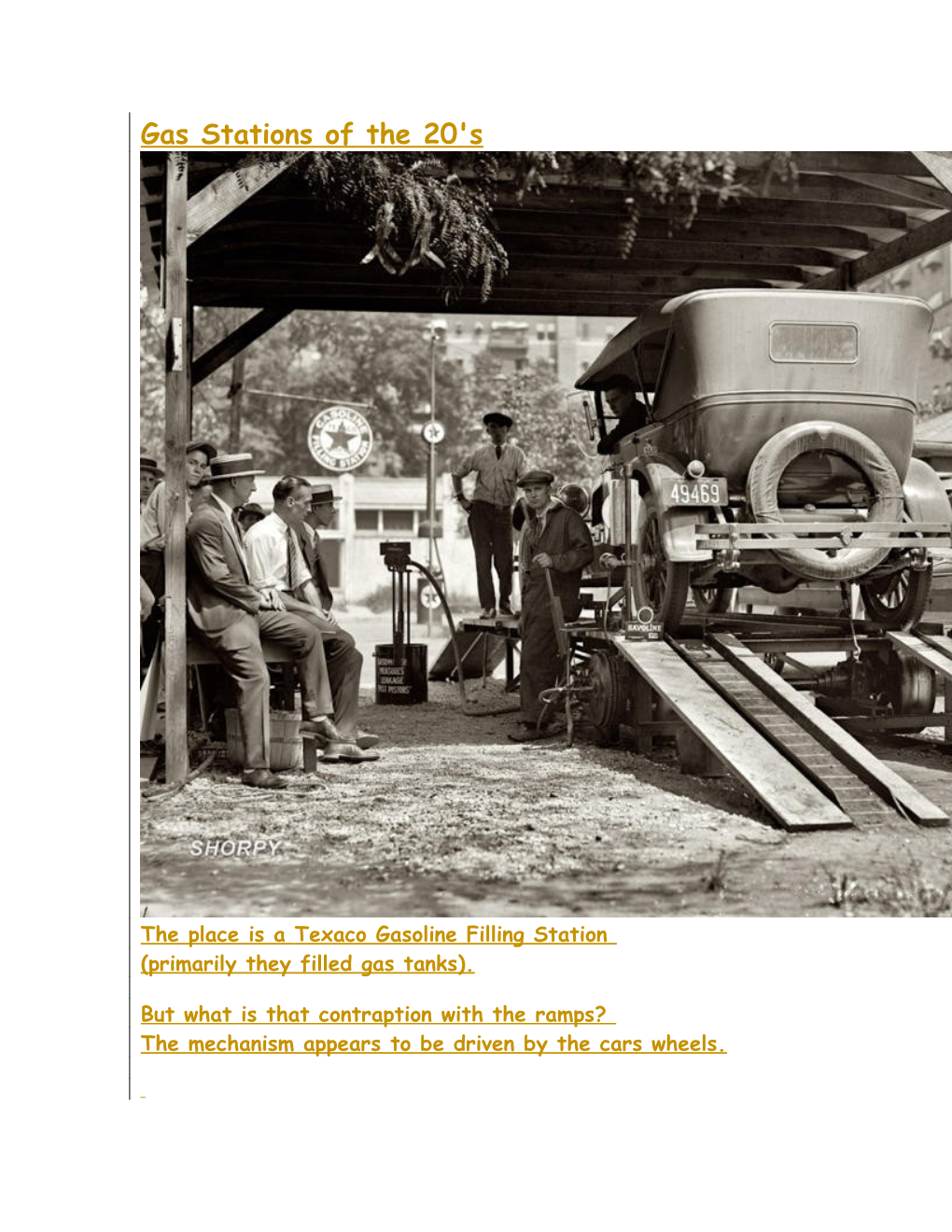 Gas Stations of the 20'S