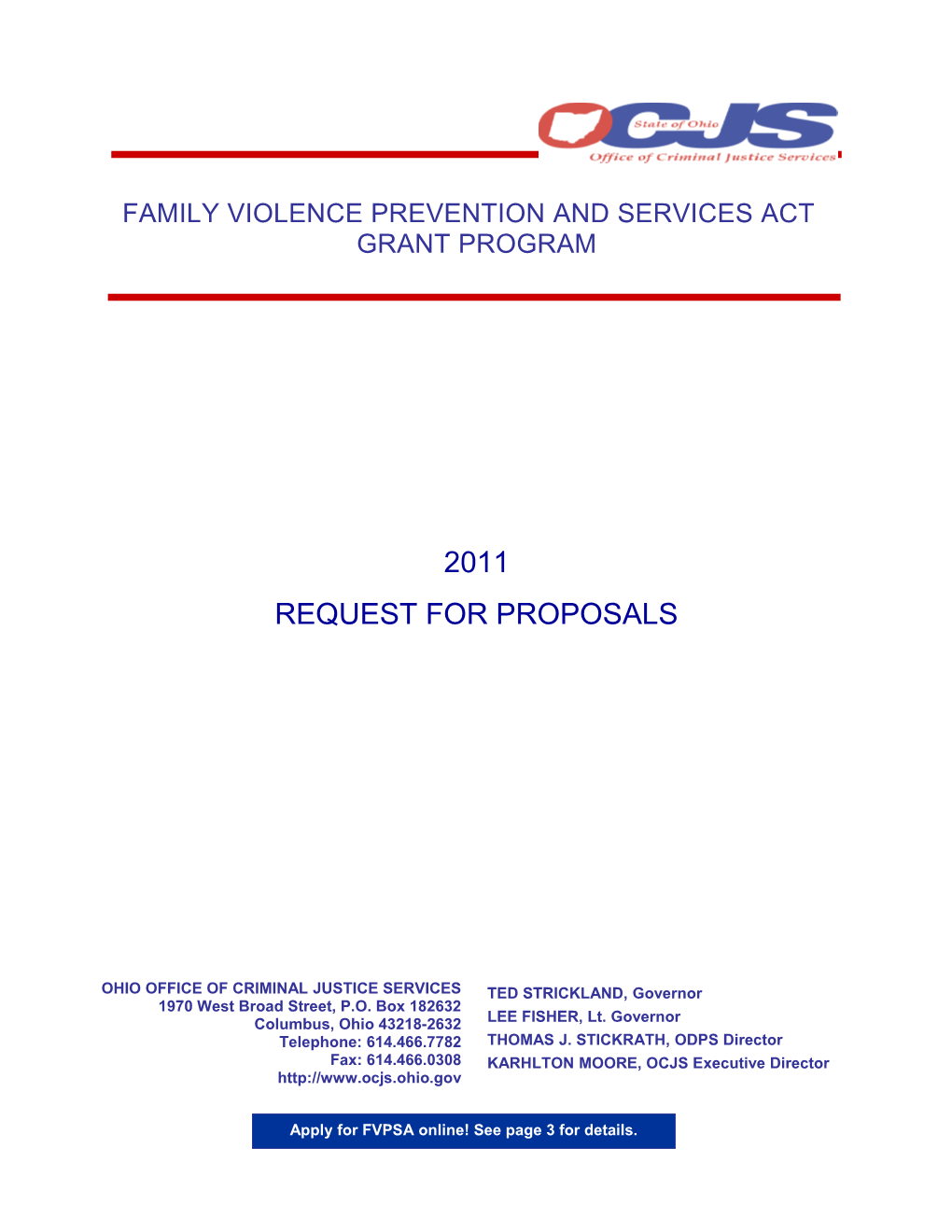 Family Violence Prevention Andservices Act