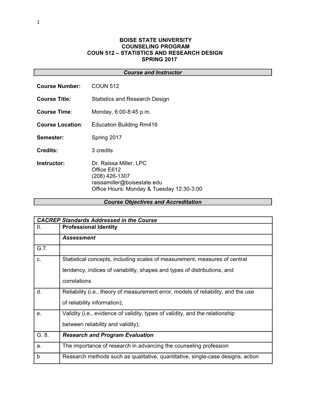 Coun 512 Statistics and Research Design