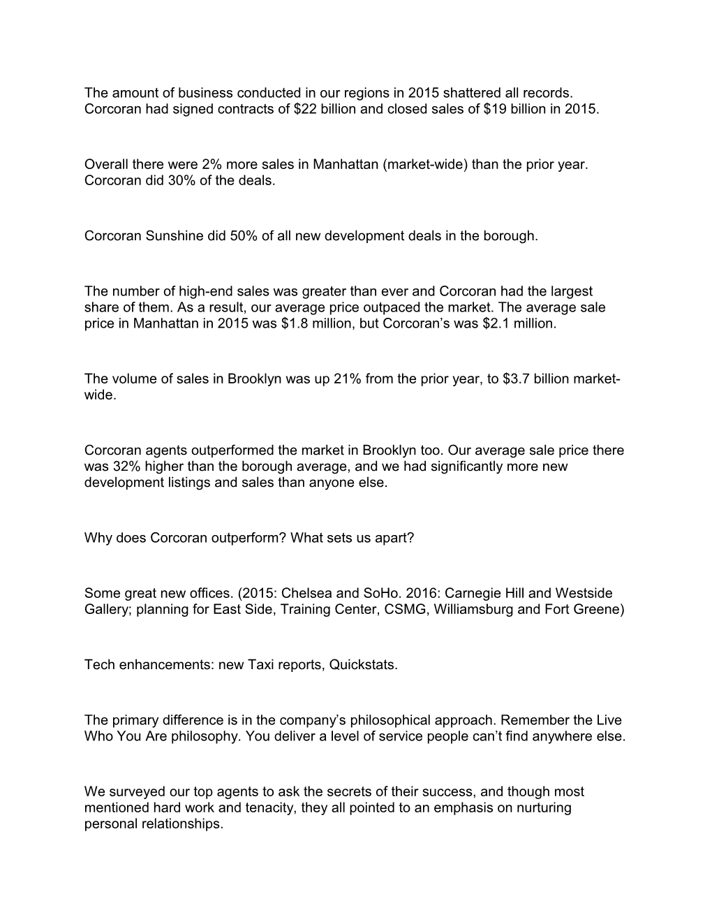 Corcoran Sunshine Did 50% of All New Development Deals in the Borough