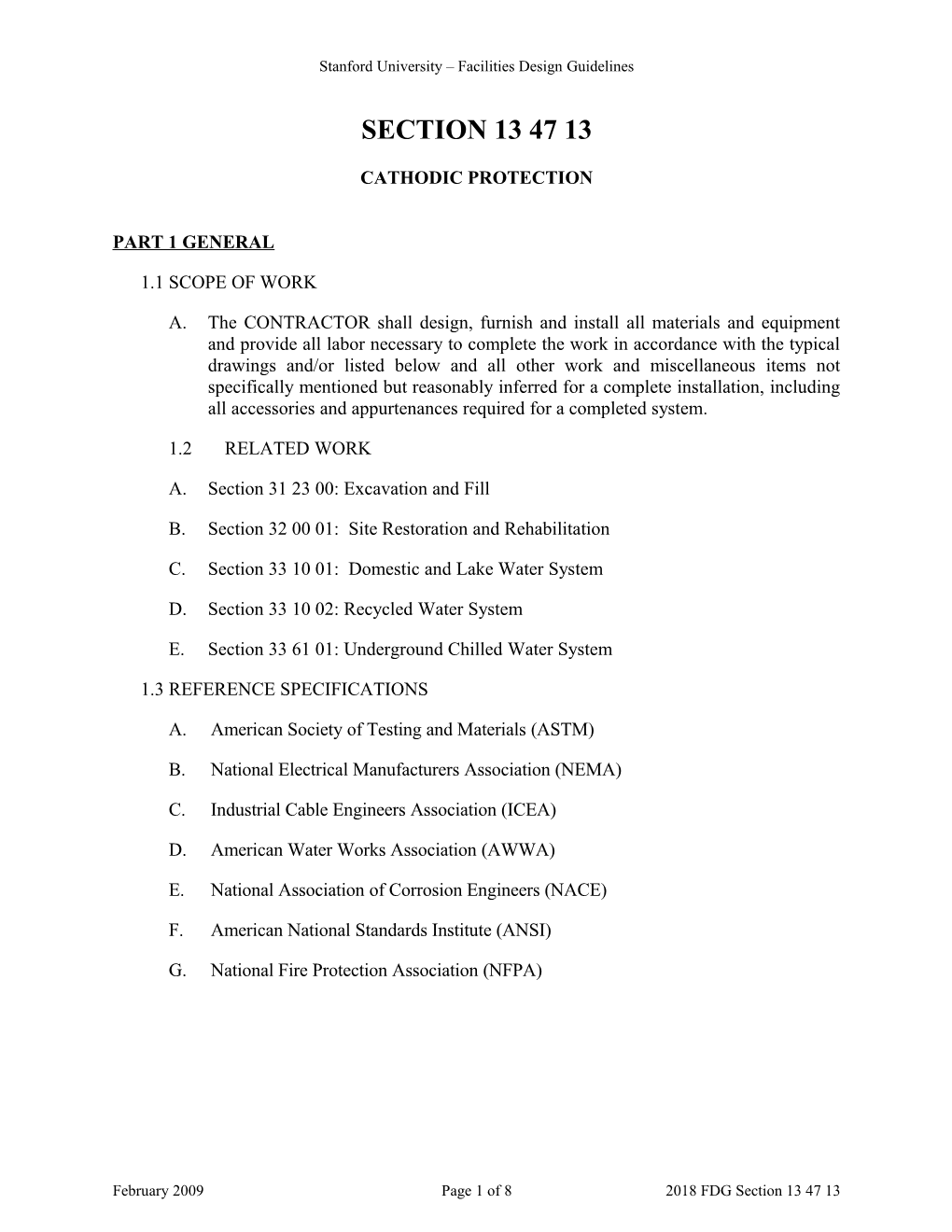 Corrosion Control Specification