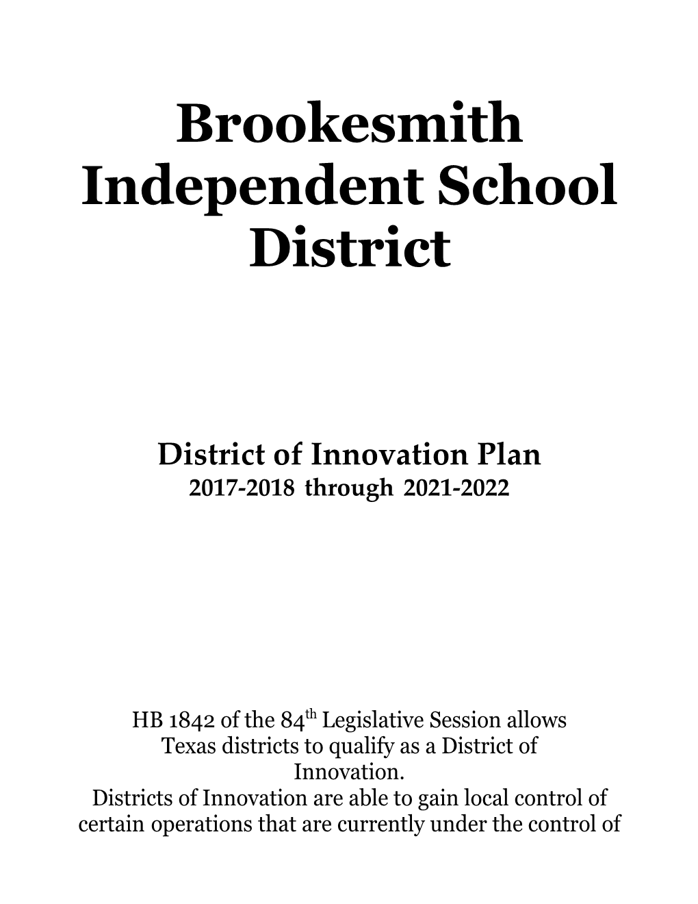 Brookesmith Independent School District