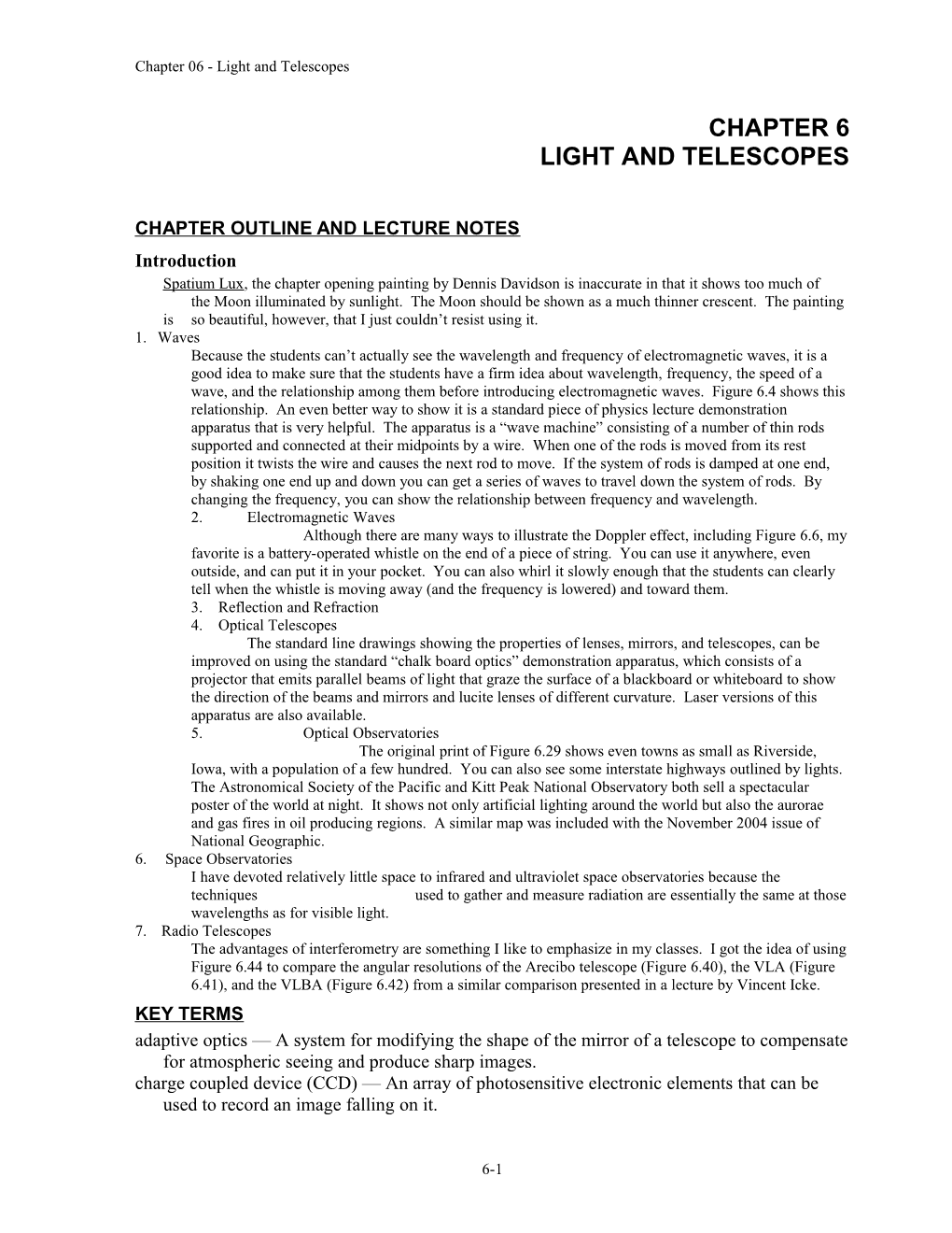 Chapter 06 - Light and Telescopes