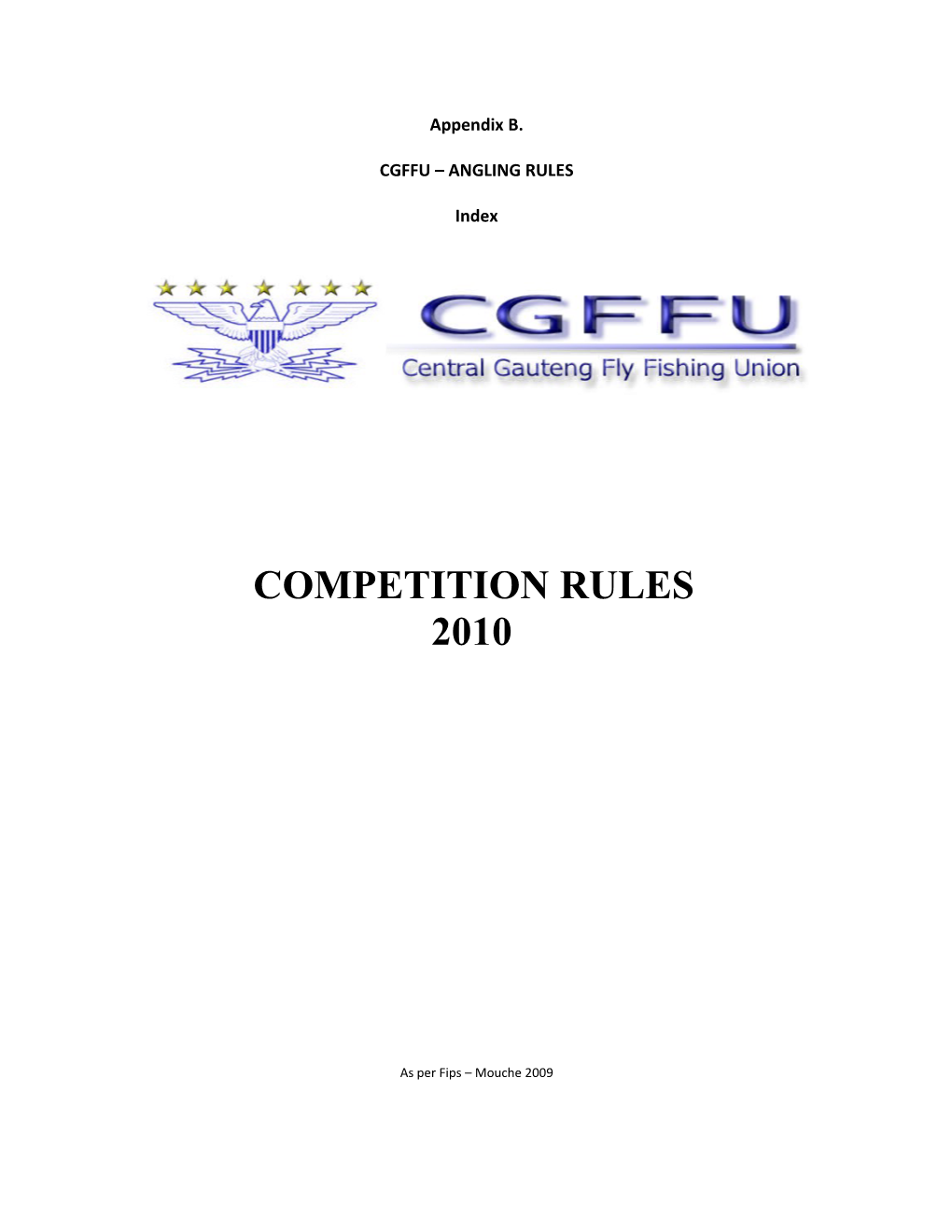 Cgffu Angling Rules
