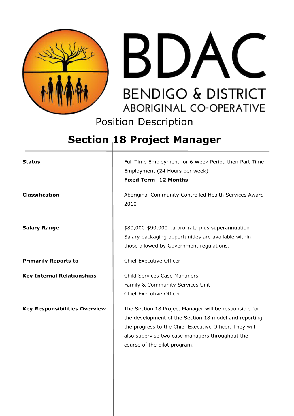 The Bendigo & District Aboriginal
