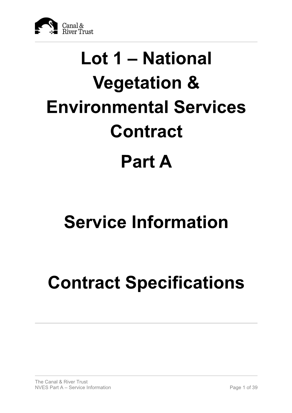 Lot 1 National Vegetation & Environmental Services Contract