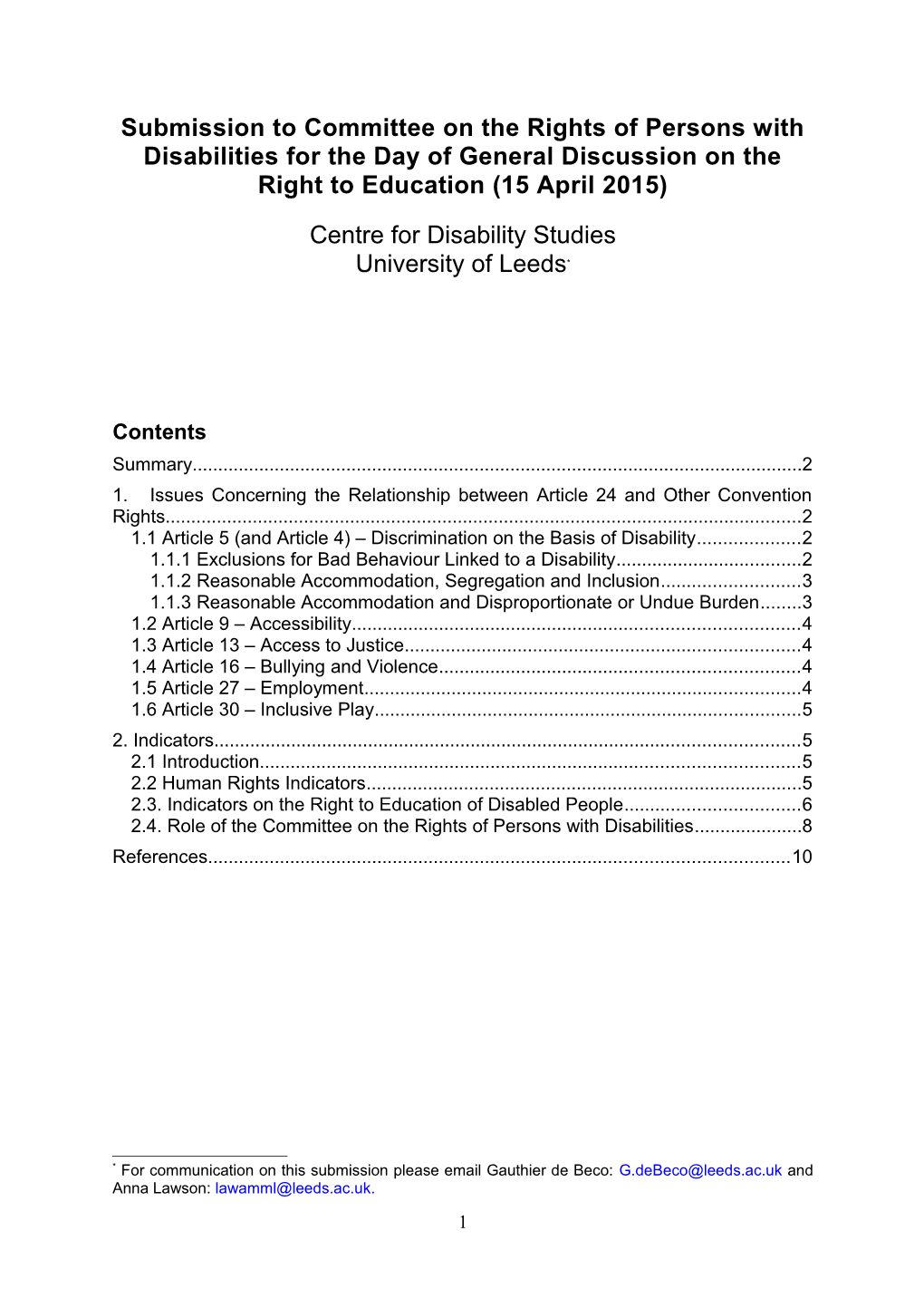 Centre for Disability Studies-University of Leeds in Word