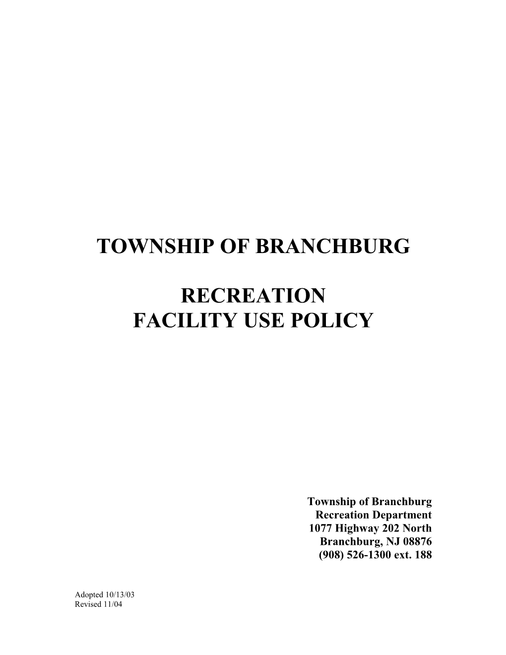 Township of Branchburg