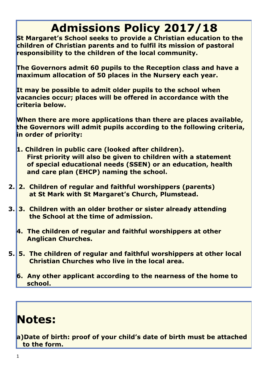 1. Children in Public Care (Looked After Children)