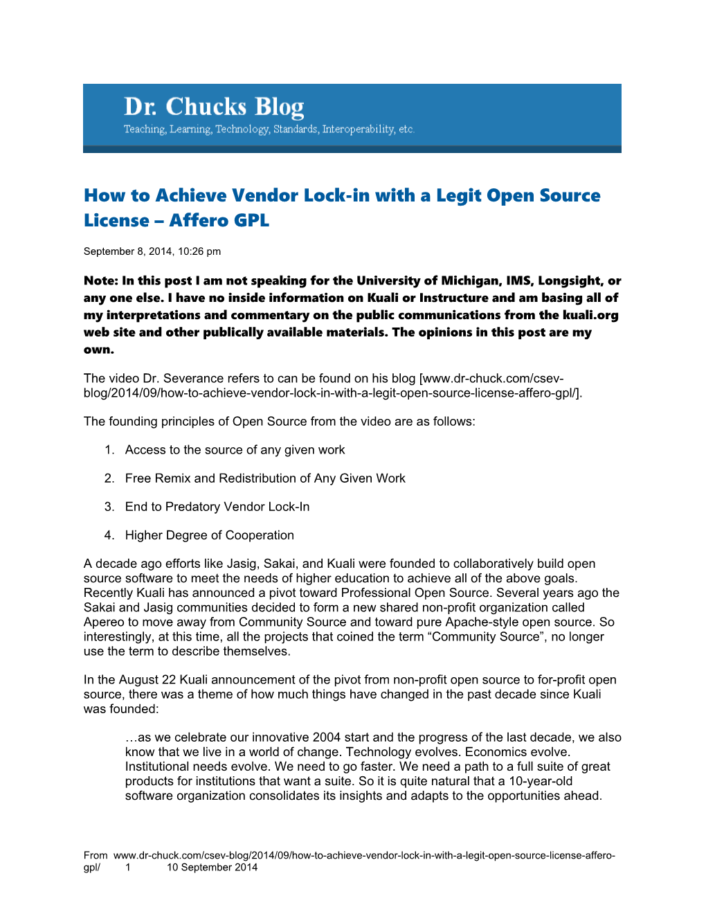How to Achieve Vendor Lock-In with a Legit Open Source License Affero GPL