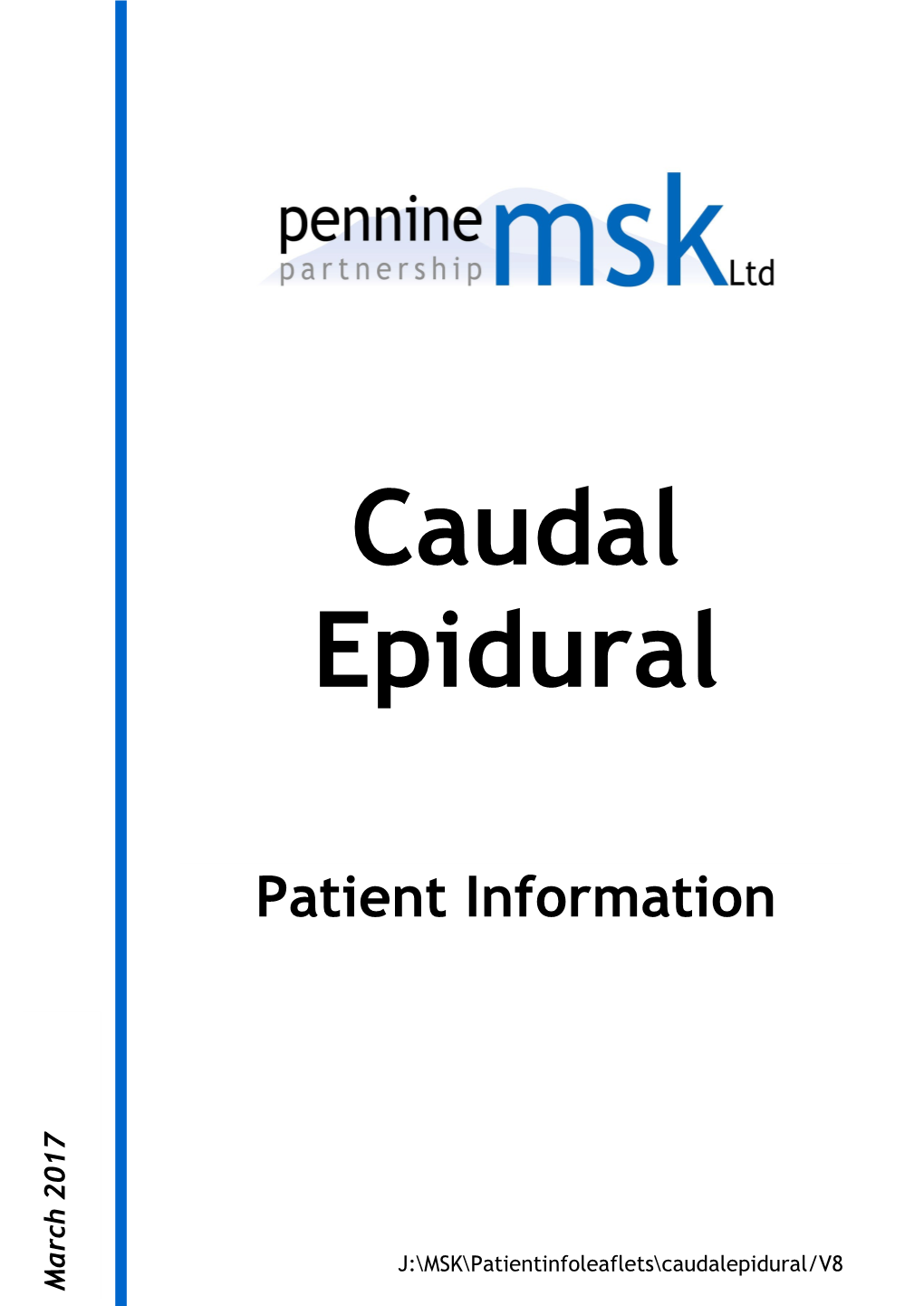 What Is a Caudal Epidural Injection?