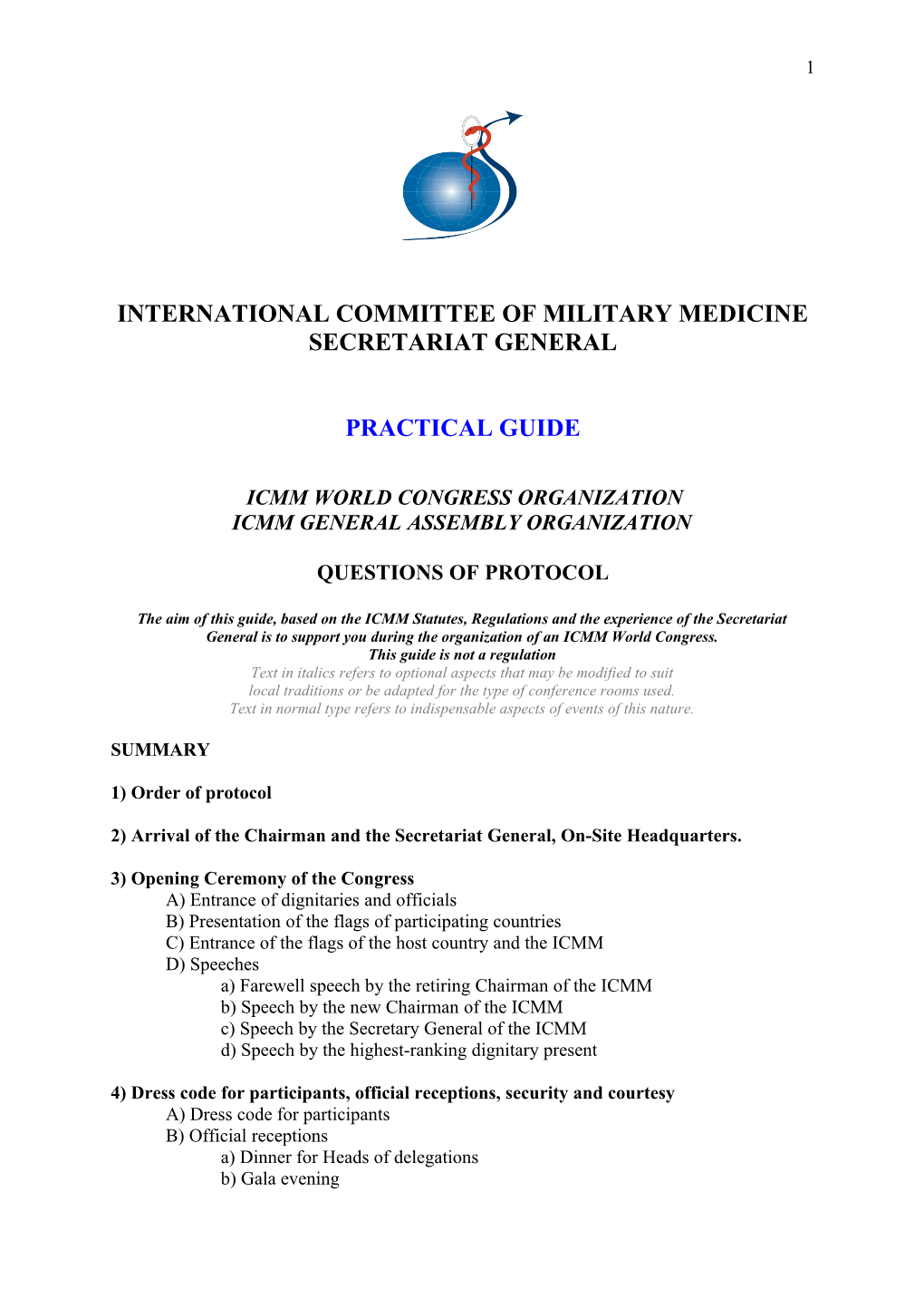Comite International De Medecine Militaire