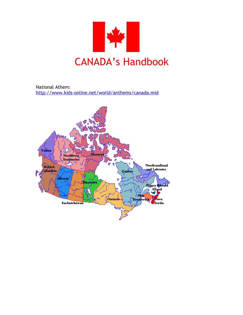 CANADA S Handbook