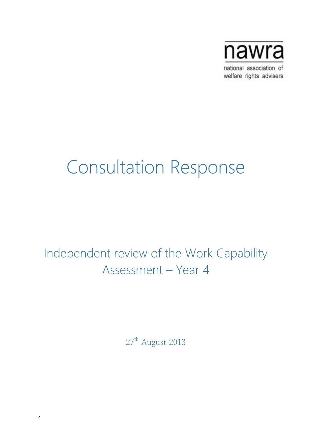 Independent Review of the Work Capability Assessment Year 4