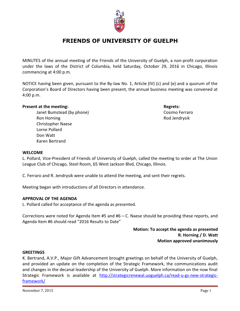 Friends of University of Guelph