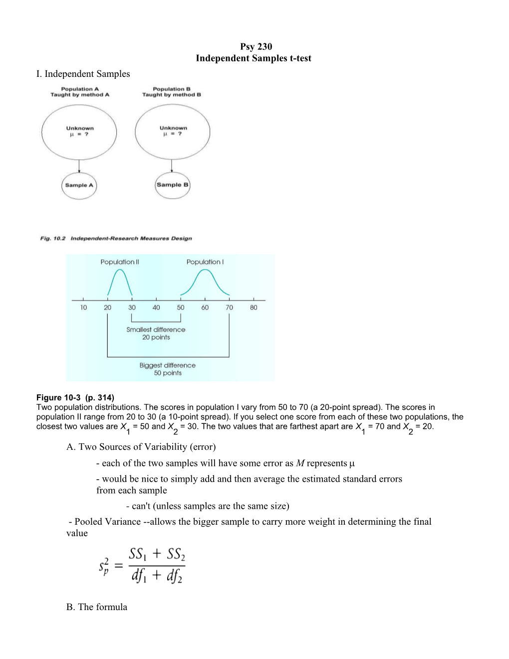 Psy 230 Independent Samples T-Test