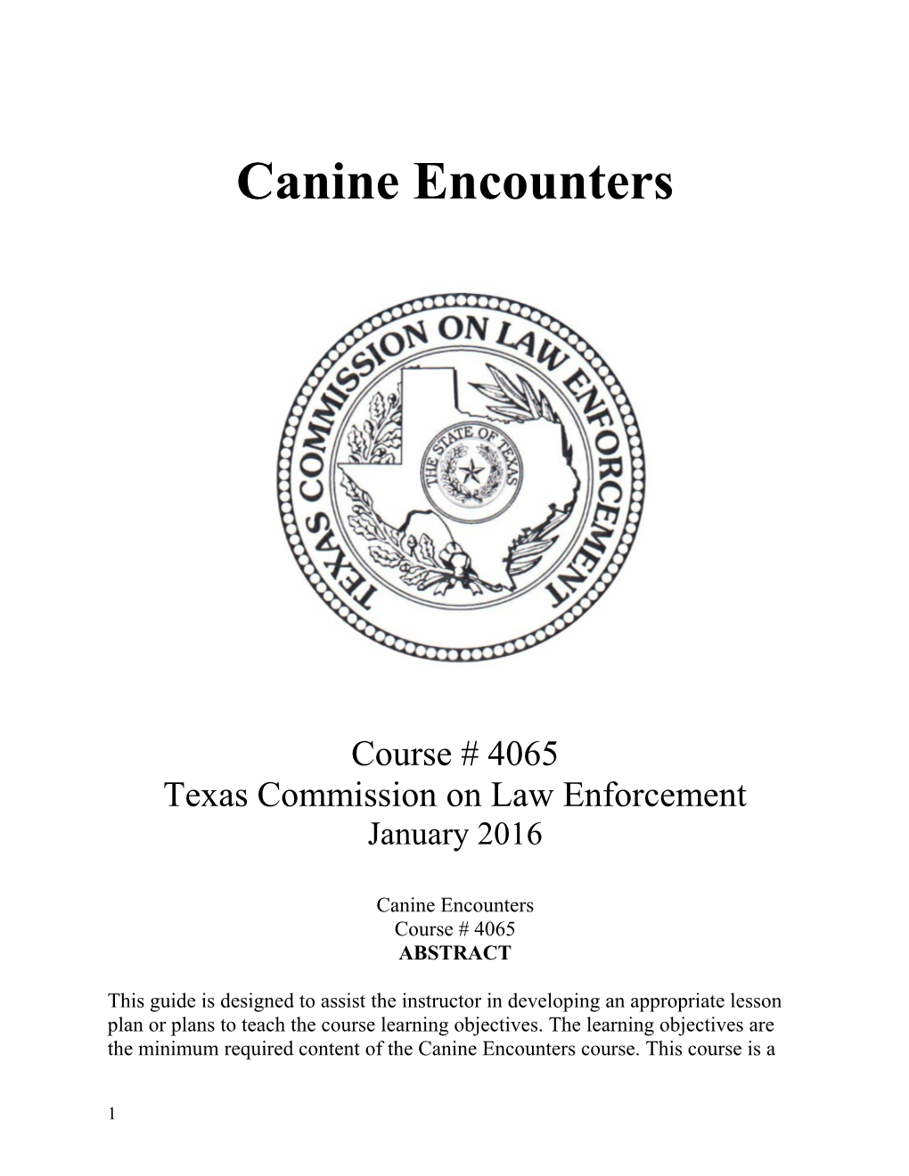 Canine Encounters