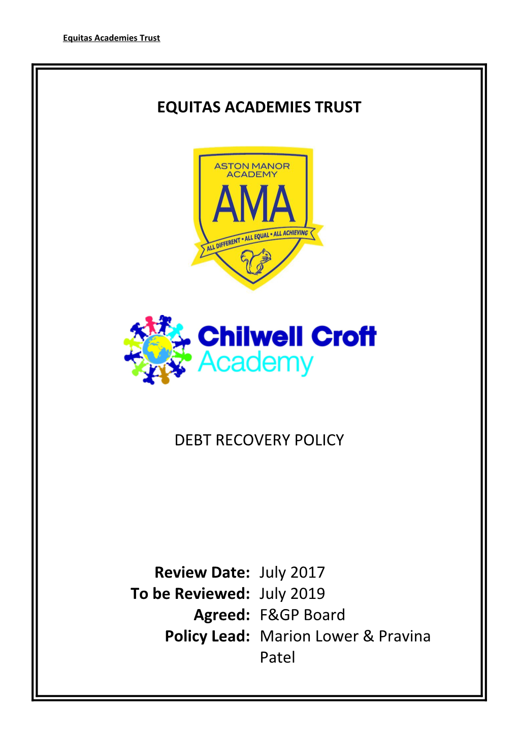 Debt Recovery Policy