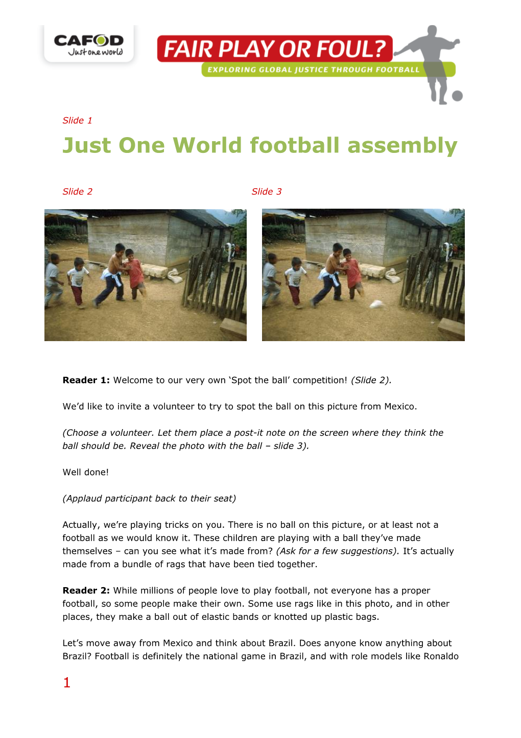 World Cup Football Resource