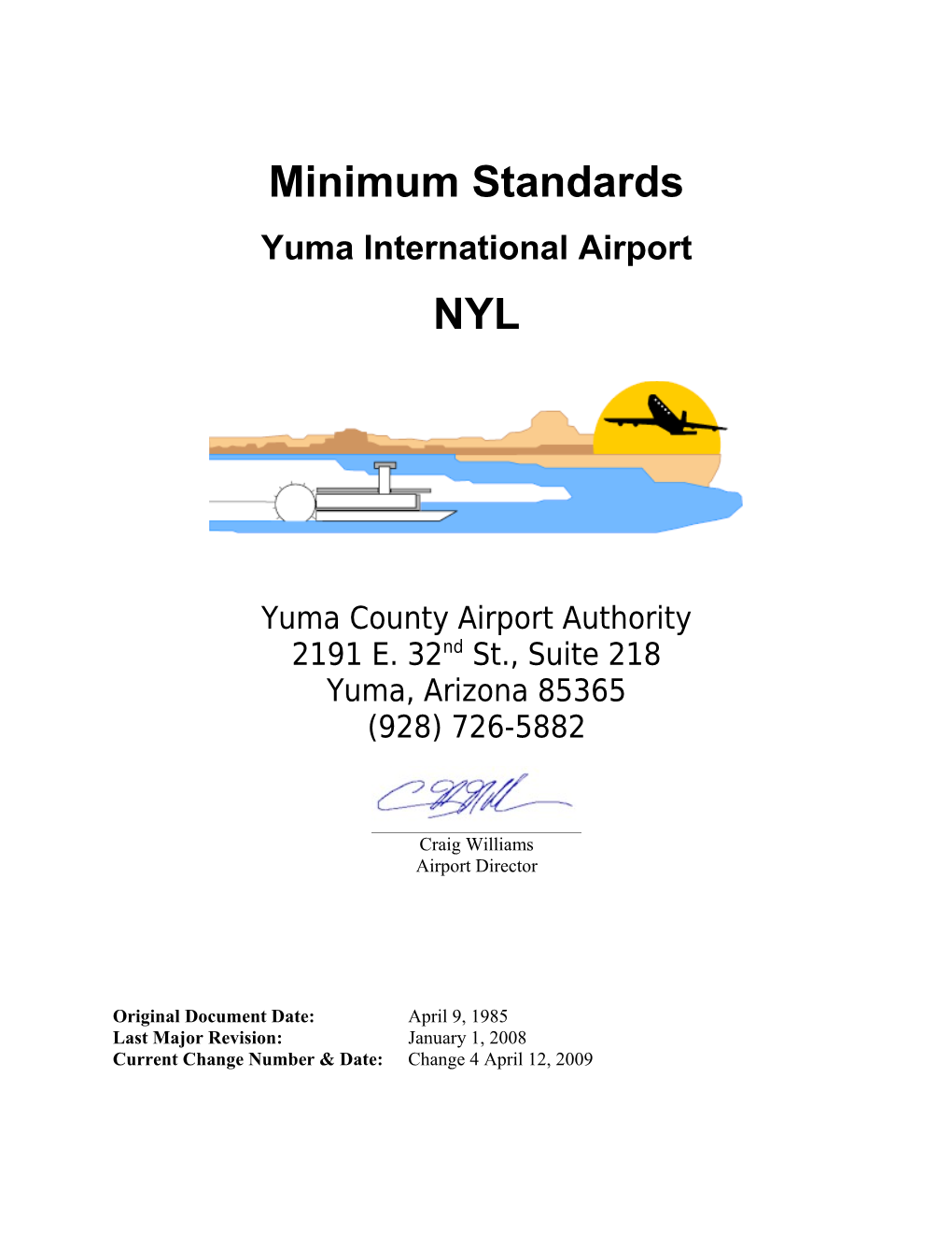 Yuma Airport Minimum Standards