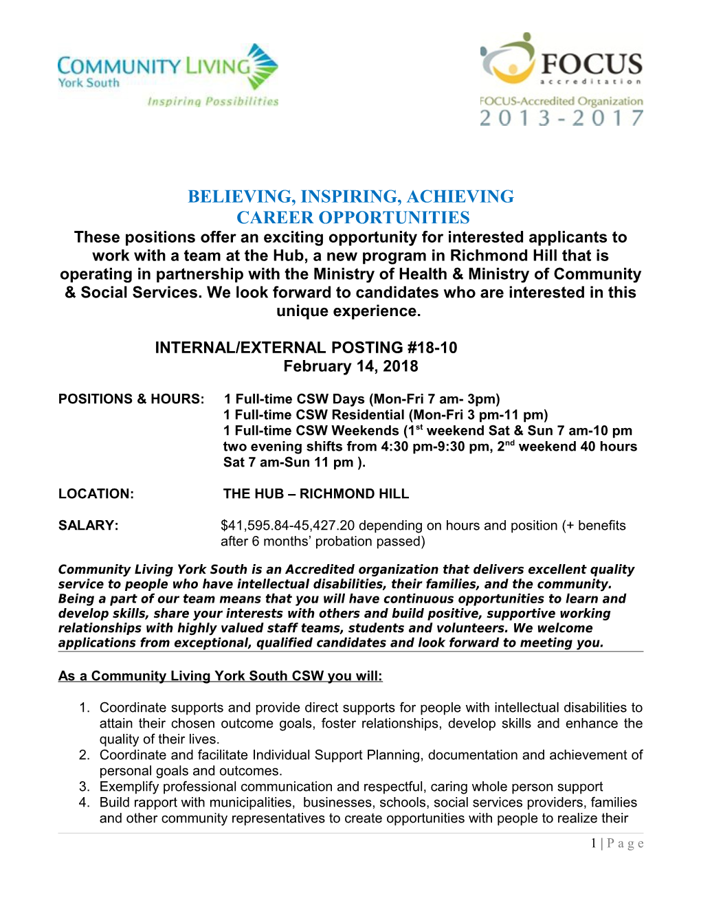 Internal Position Posting