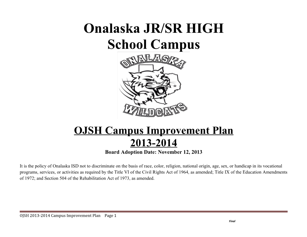 Onalaska JR/SR HIGH