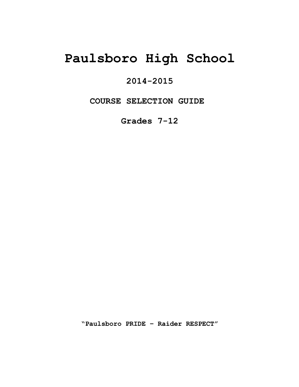 Paulsboro High School