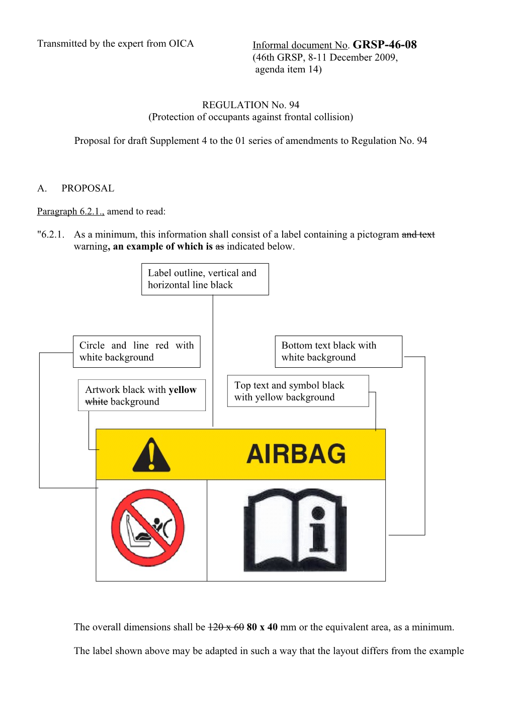 Protection of Occupants Against Frontal Collision