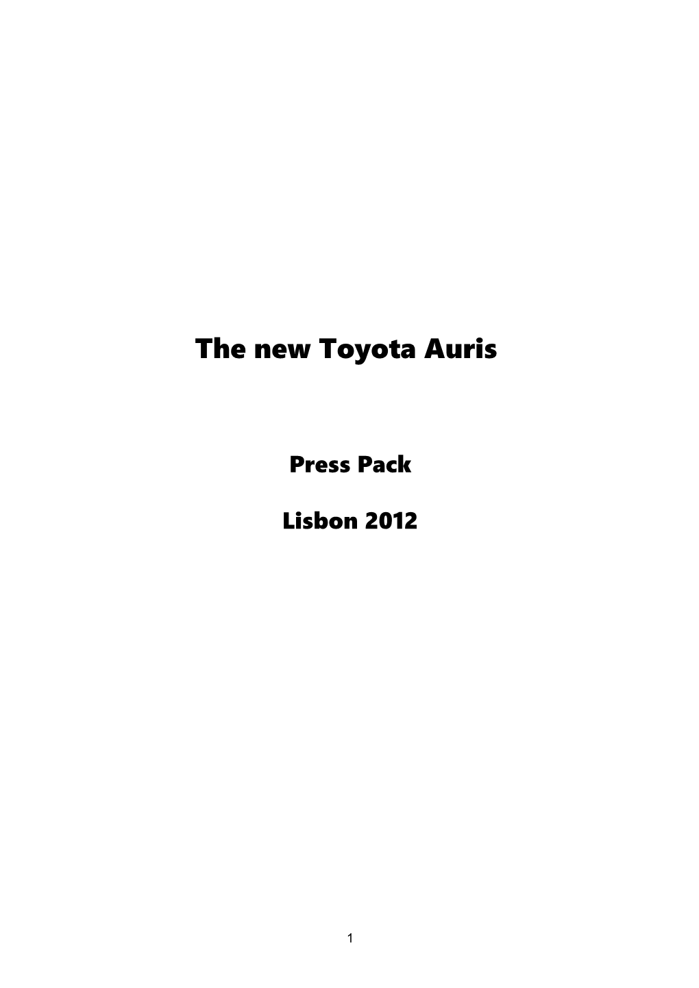 The New Toyota Auris
