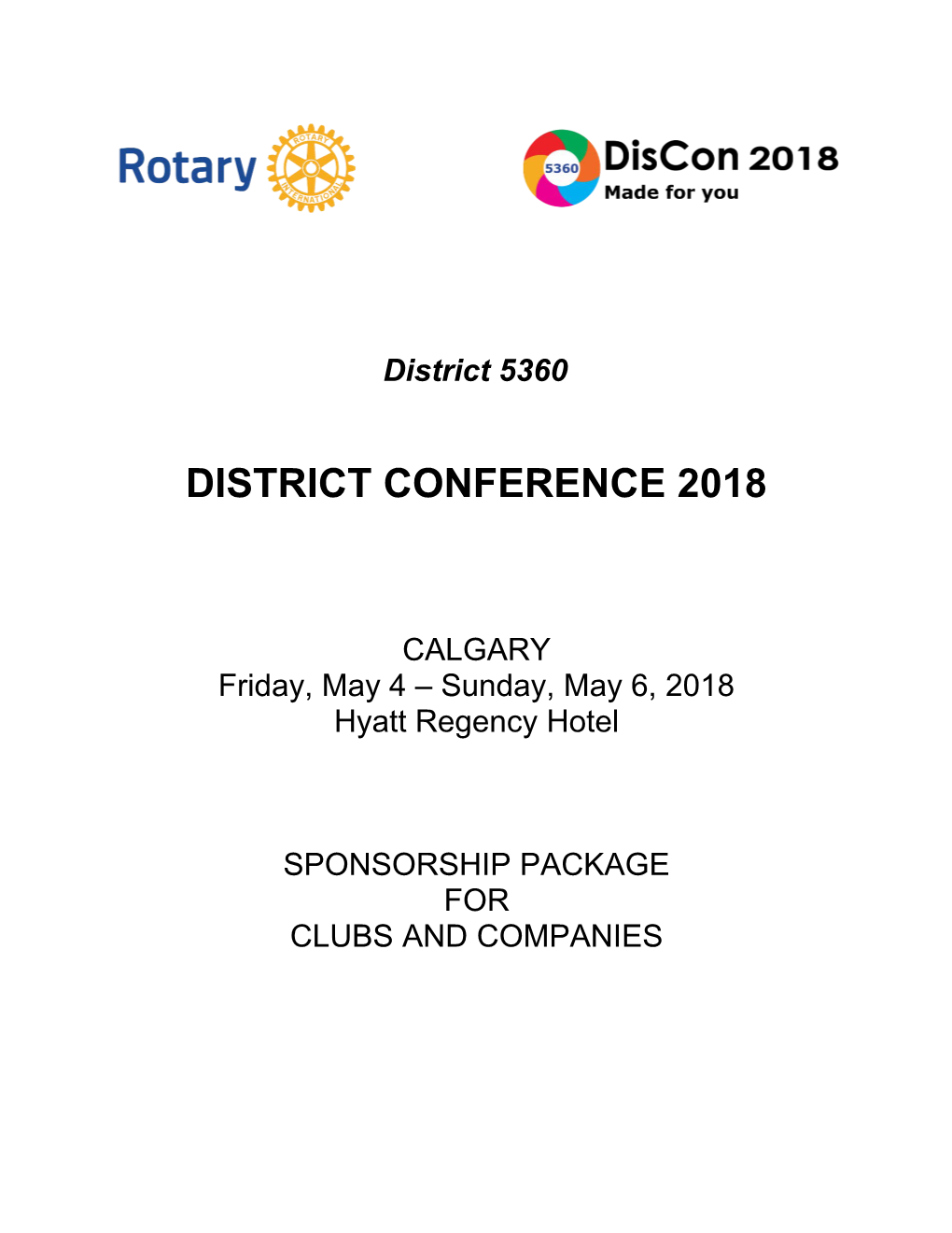 District Conference 2018