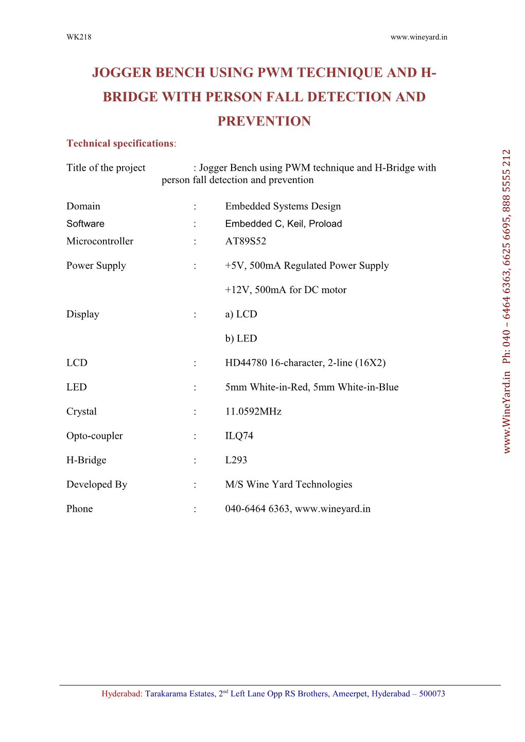 Embedded Systems Domain