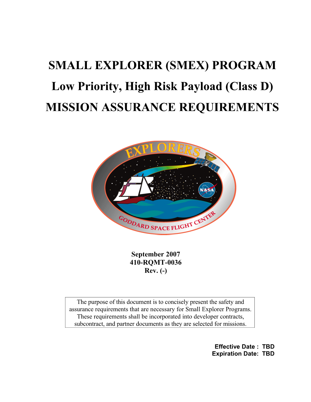 Small Explorer (Smex) Program