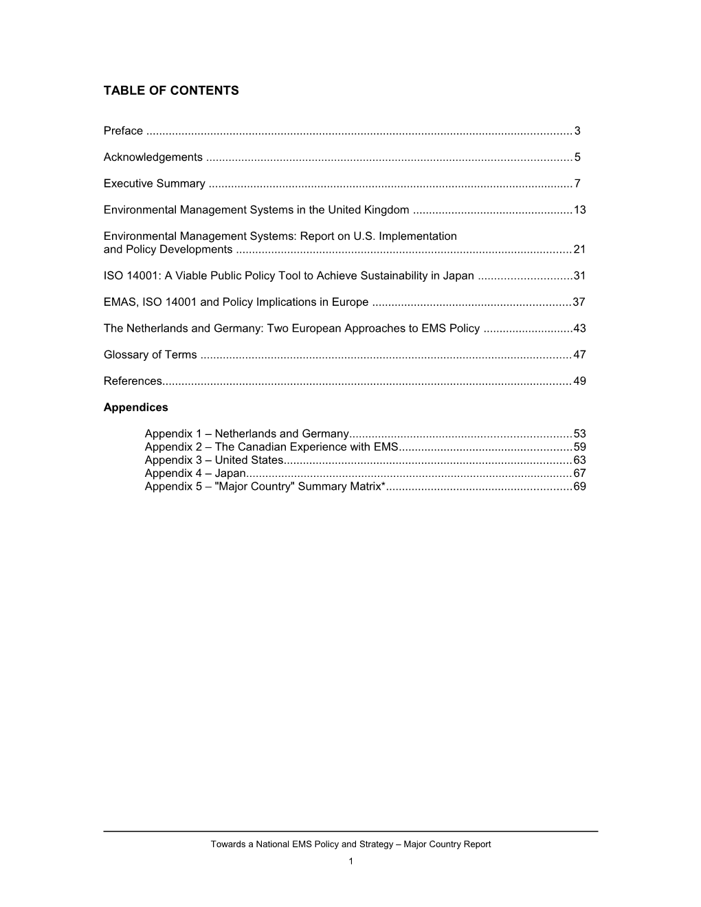 Environmental Management Systems (EMS)