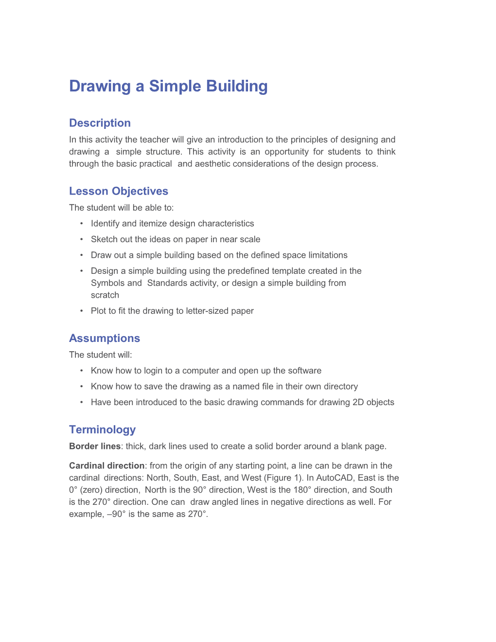 Identify and Itemize Design Characteristics