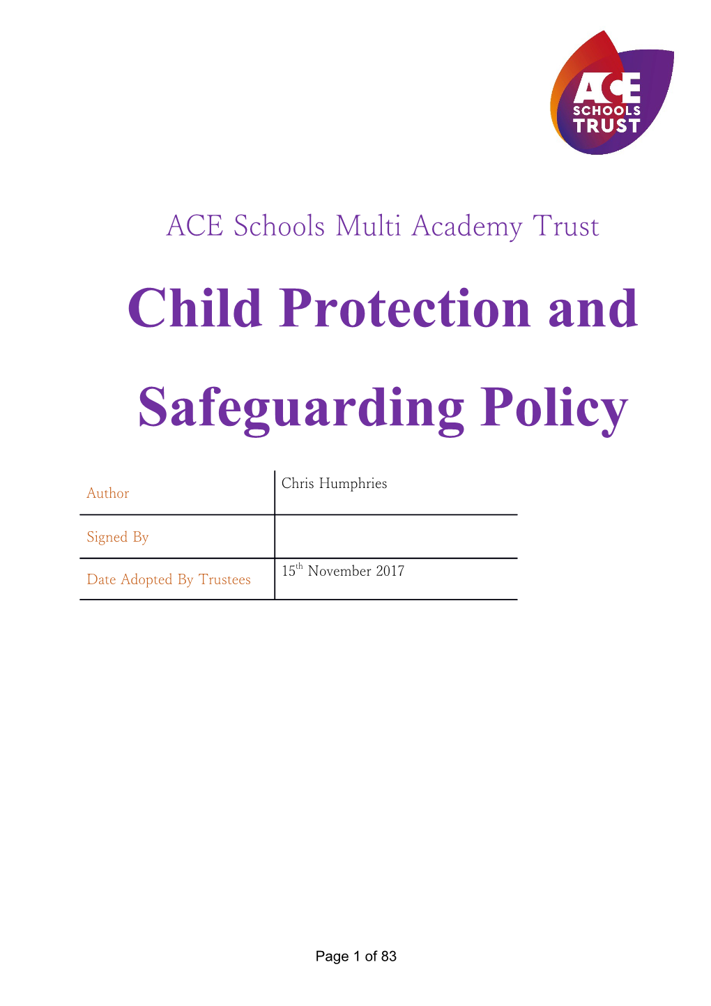 ACE Schools Multi Academy Trust