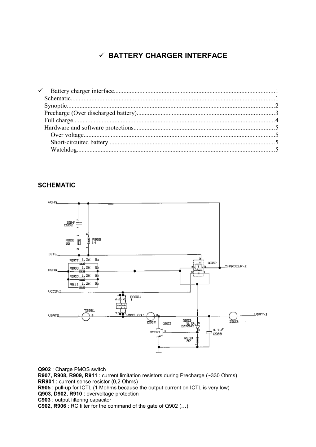 Battery Charger Interface