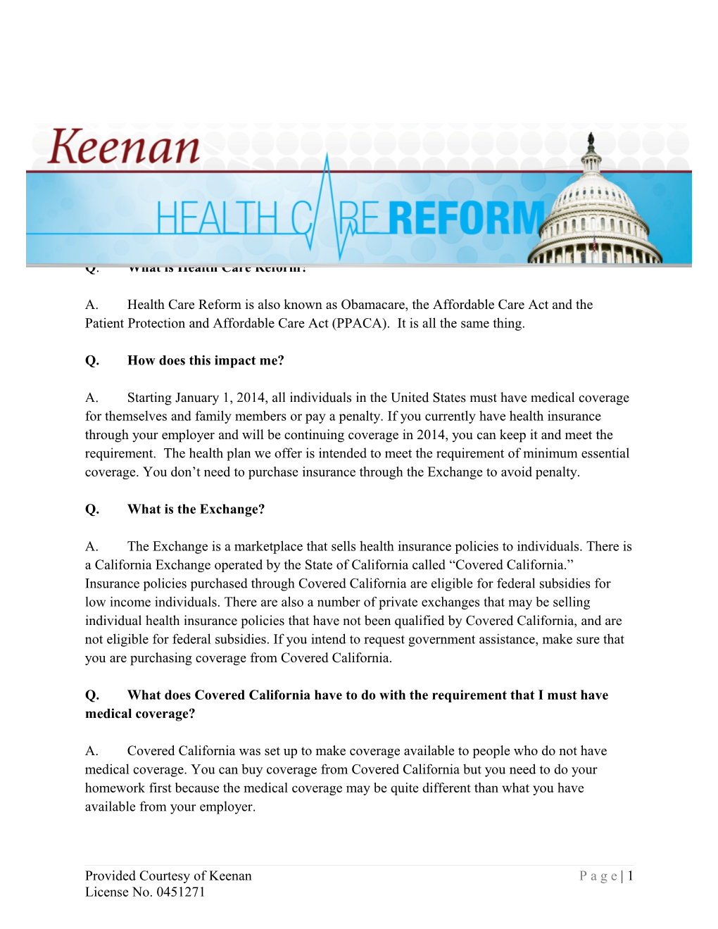 Employee Relations Health Care Reform Faqs
