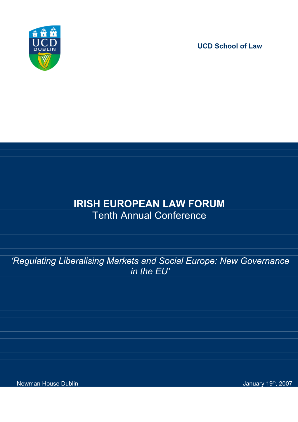 Irish European Law Forum