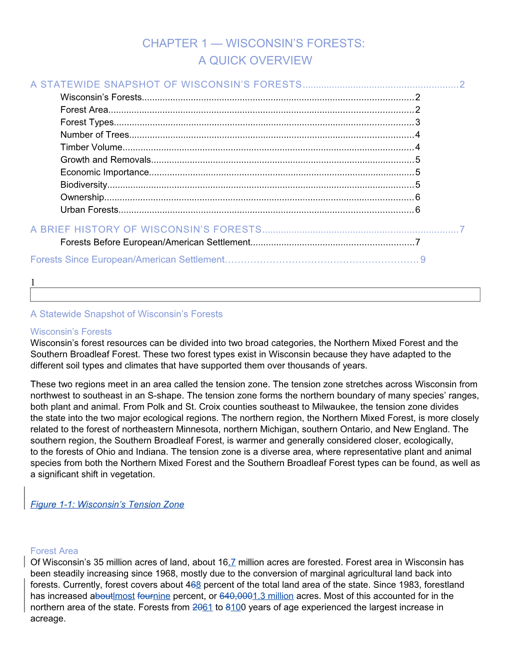 A Statewide Snapshot of Wisconsin S Forests 2