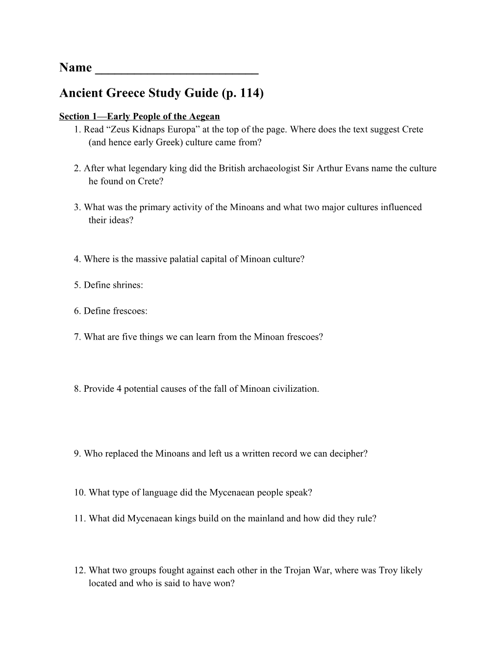 Ancient Greece Study Guide (P. 114)