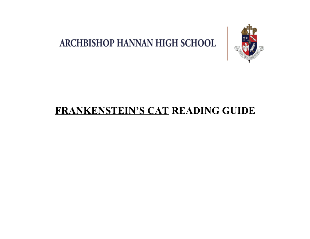 Frankenstein S Cat Reading Guide
