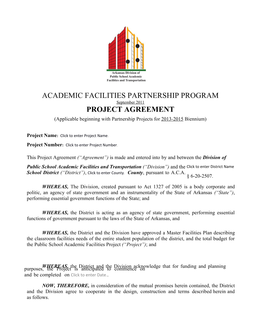 Academic Facilities Partnership Program