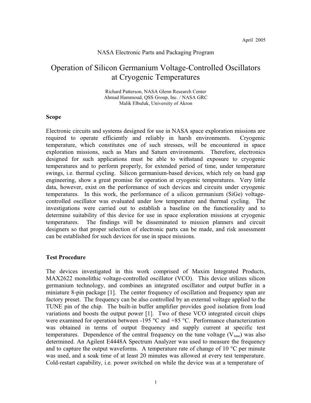 Operation of Silicon Germanium Voltage-Controlled Oscillatorsat Cryogenic Temperatures